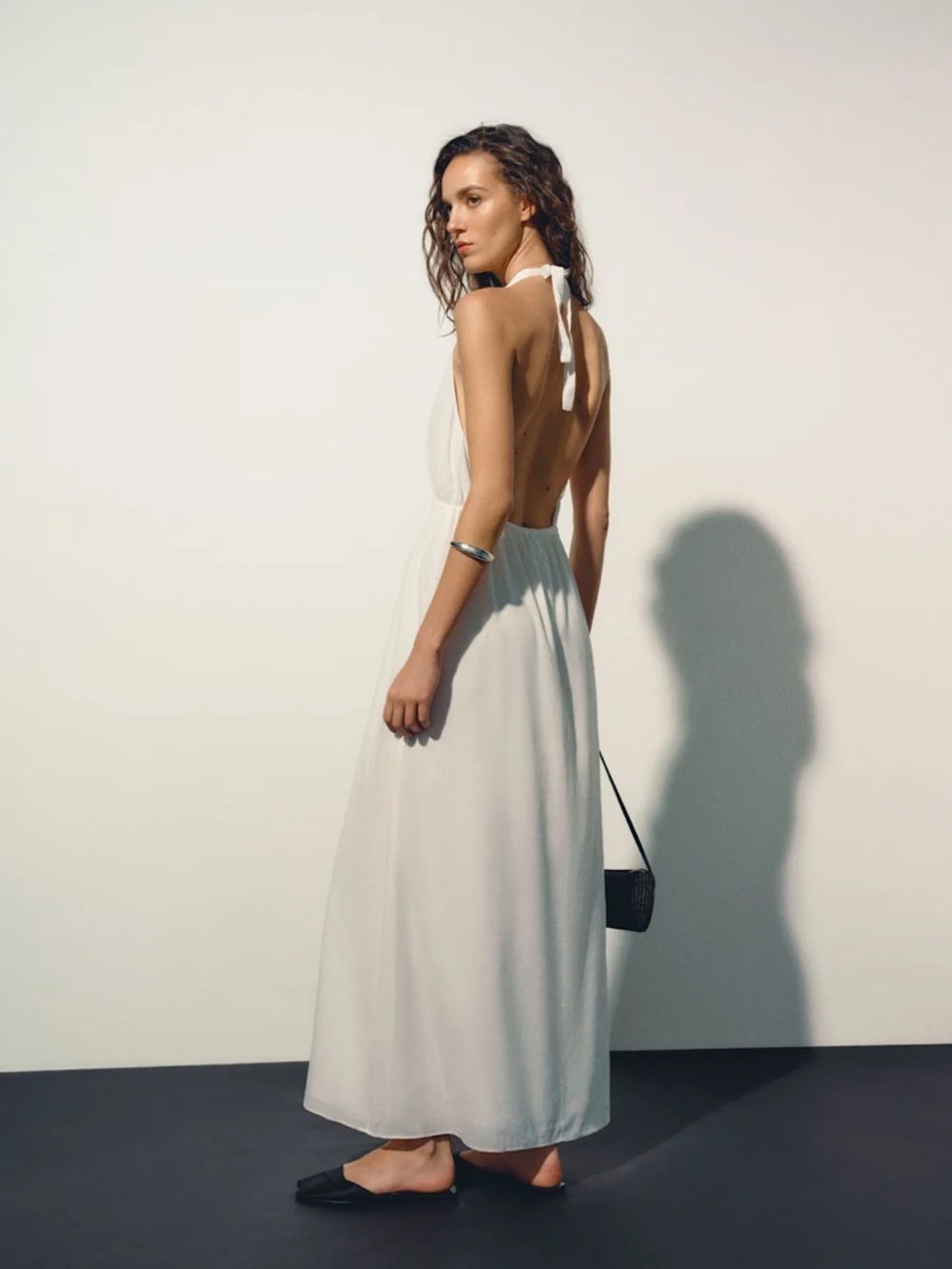 NEW Reformation Kiran Maxi Halter Dress White | US 2 UK 6